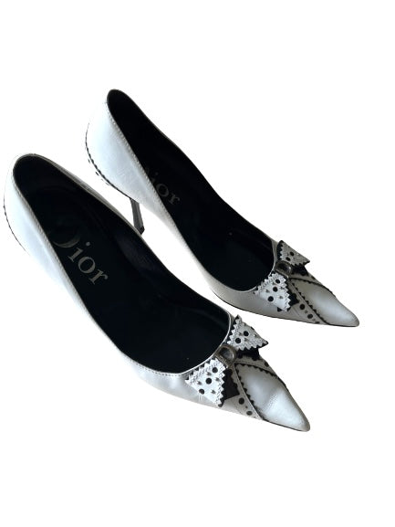 Dior Bow Studded Pointed Toe Heel