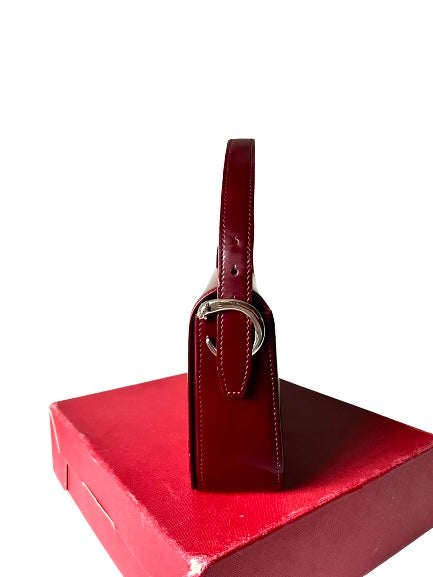 Cartier Panthere Maroon Shoulder Bag