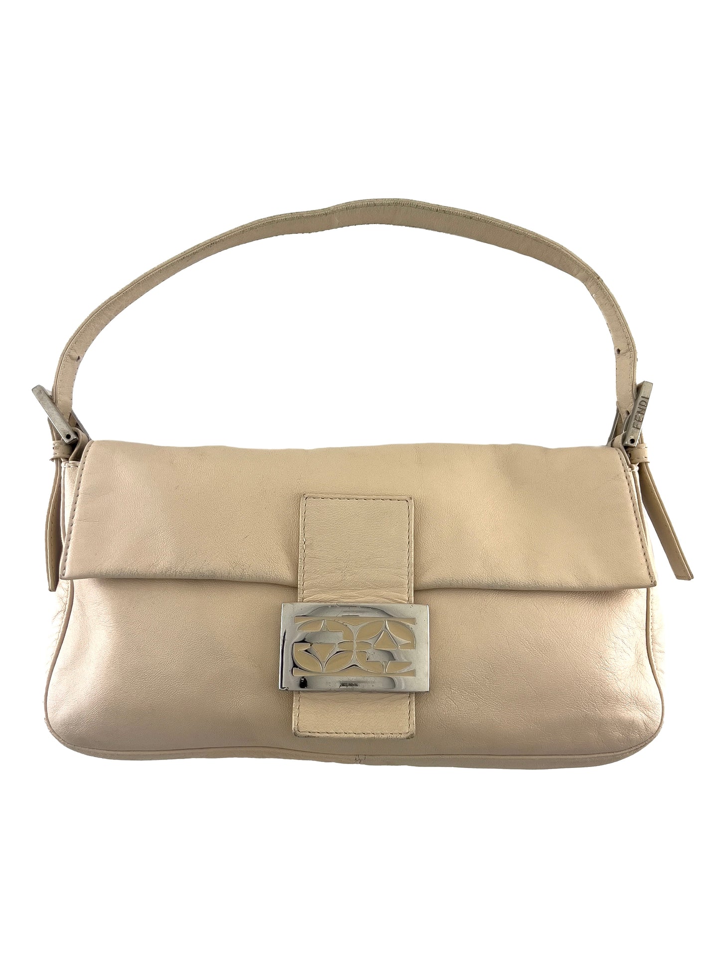 Fendi Cream Leather Baguette