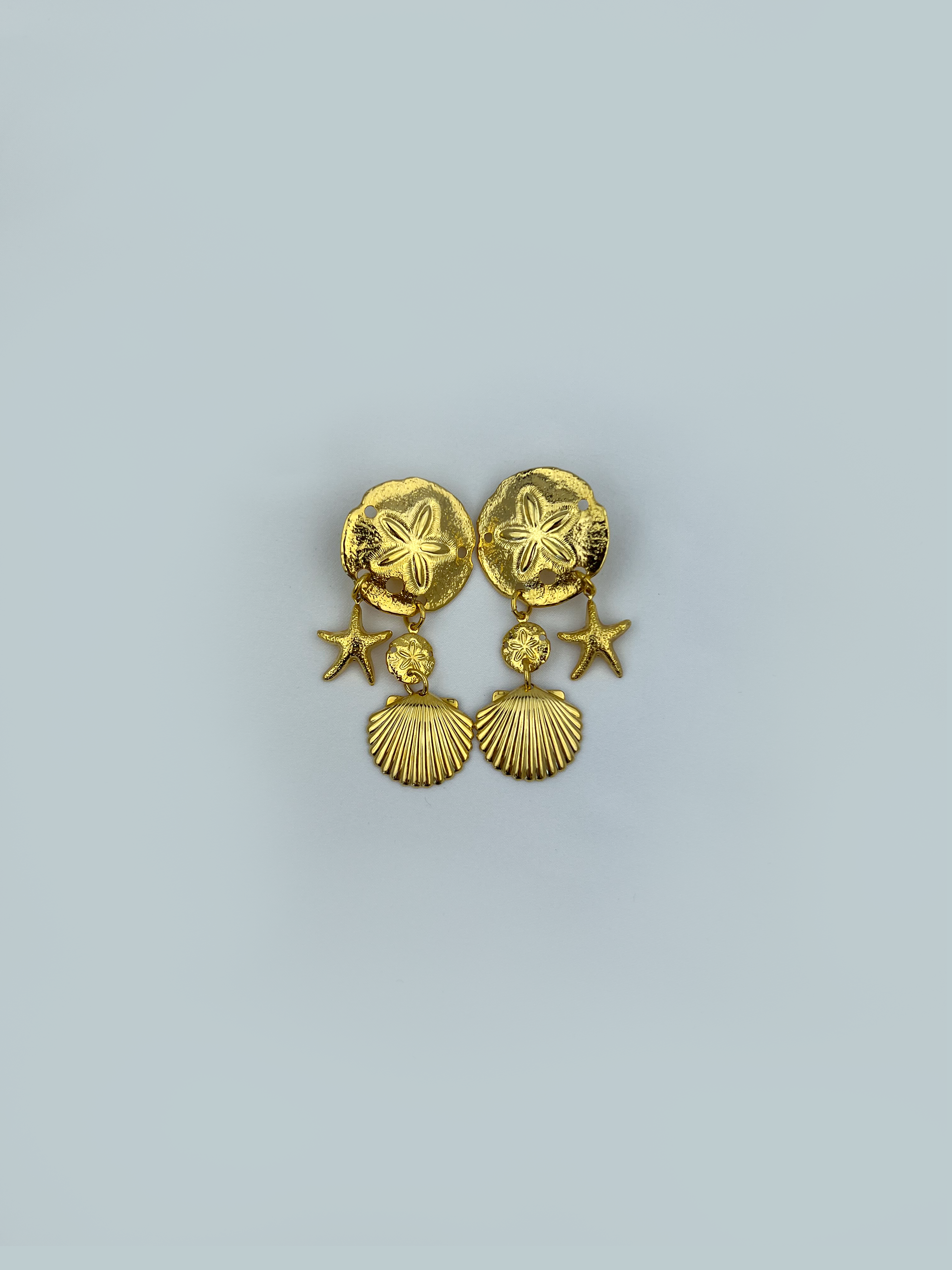 Sand Dollar Drop Earrings