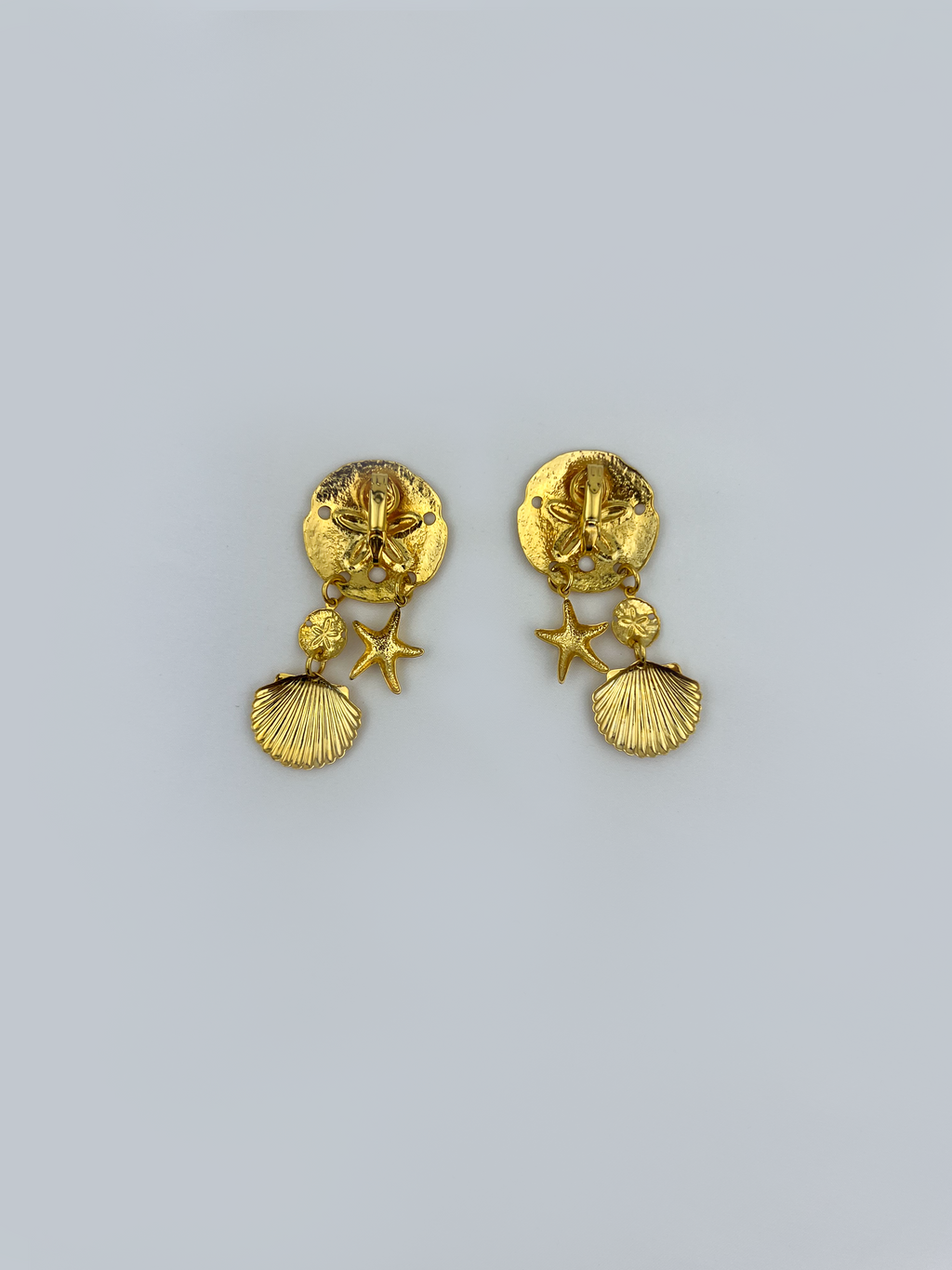 Sand Dollar Drop Earrings