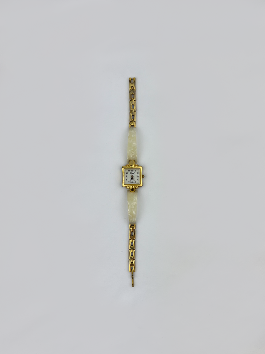 Ivory Shell Gold Watch