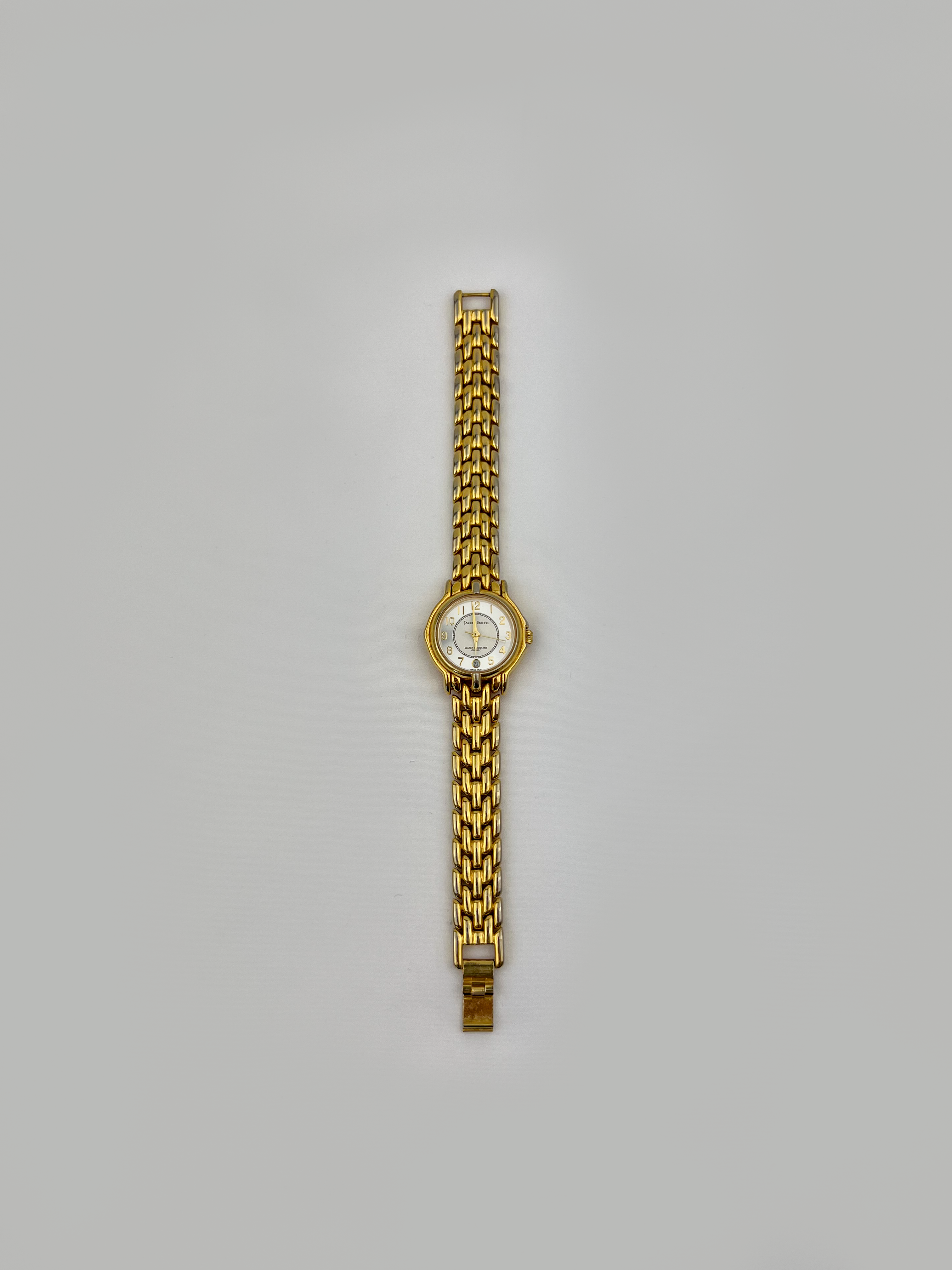 Ivory Face Gold Watch