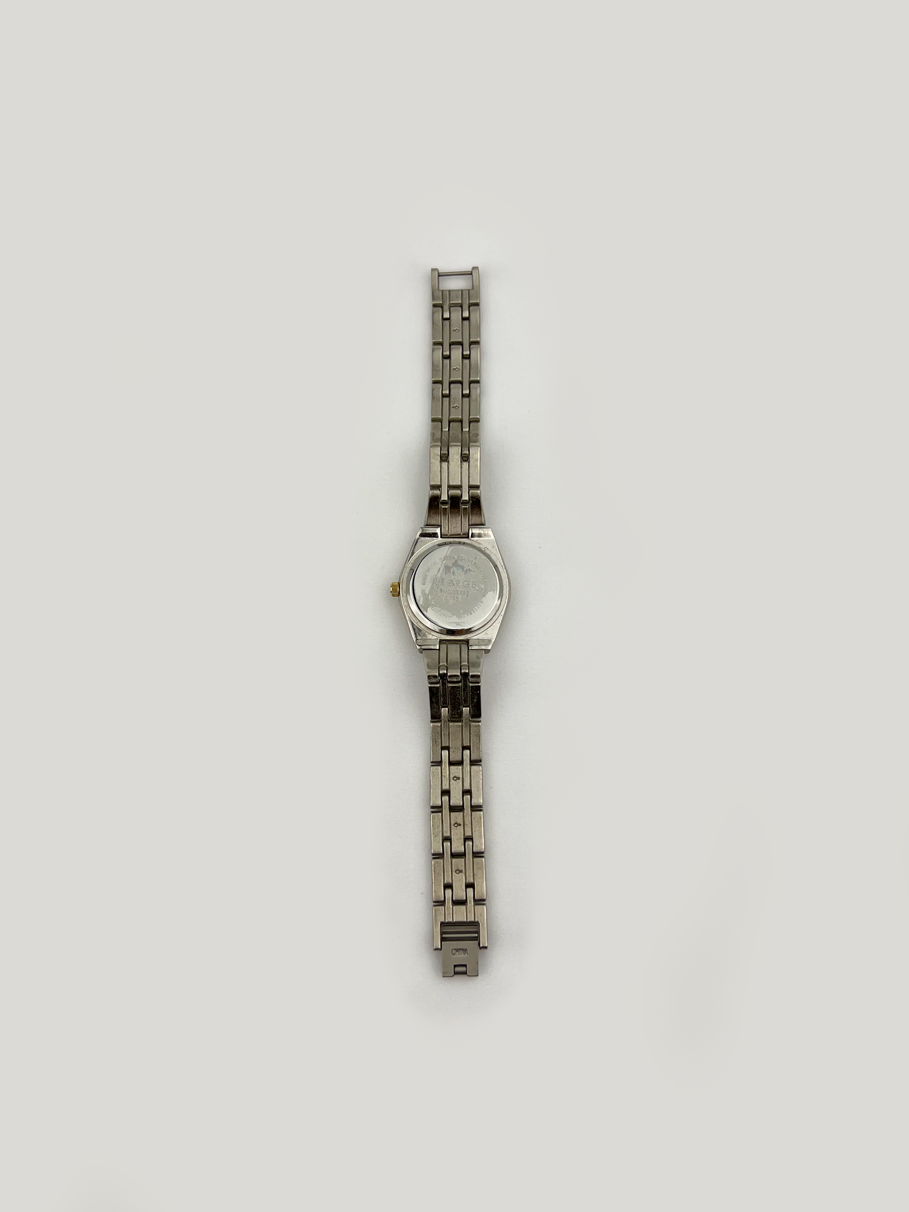 Blue Face Rhinestone Silver Watch