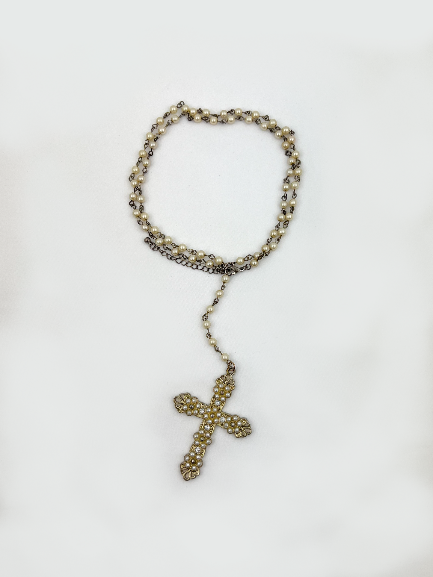 Pearl Cross Necklace