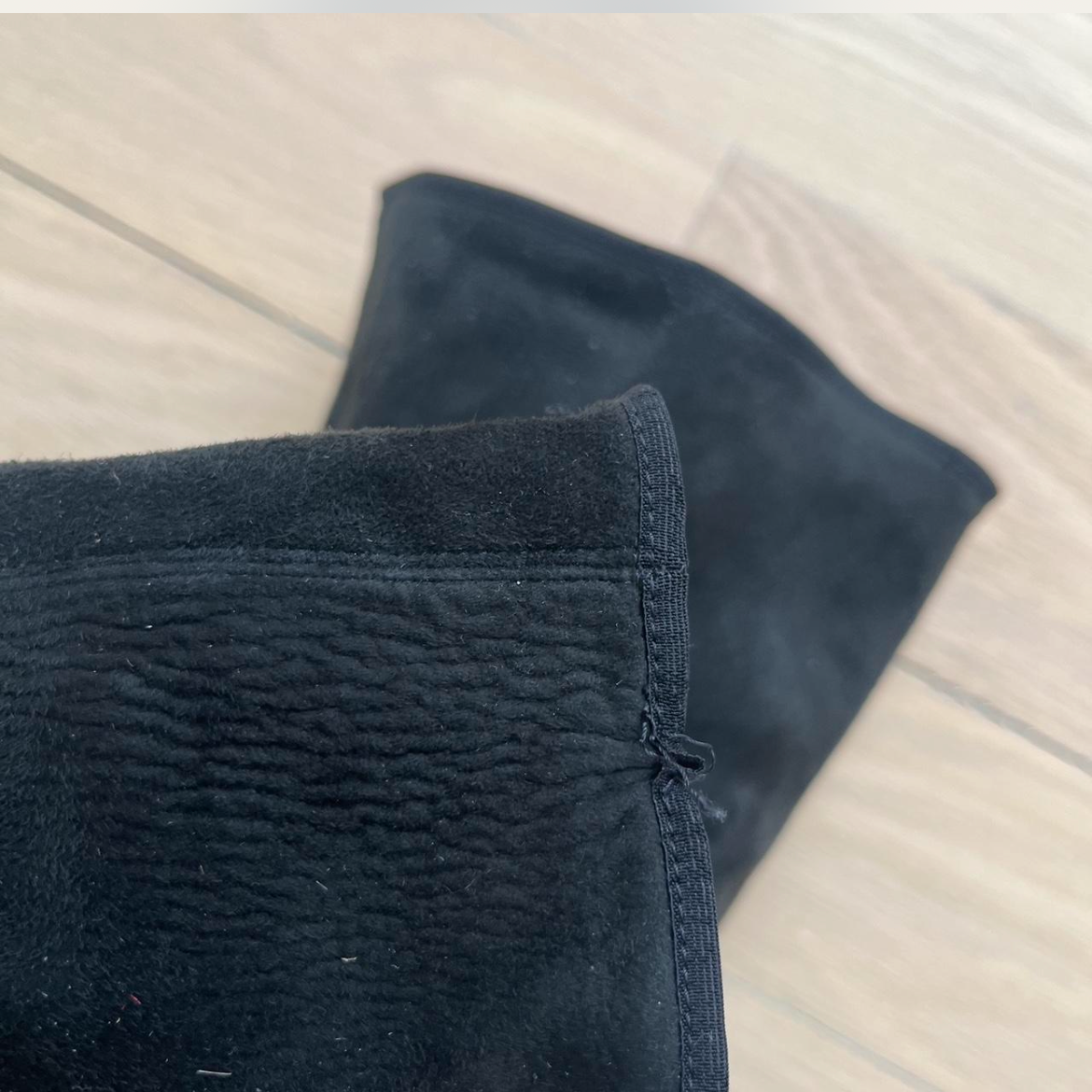 Chanel 2000s Black Knee High Sock Boot