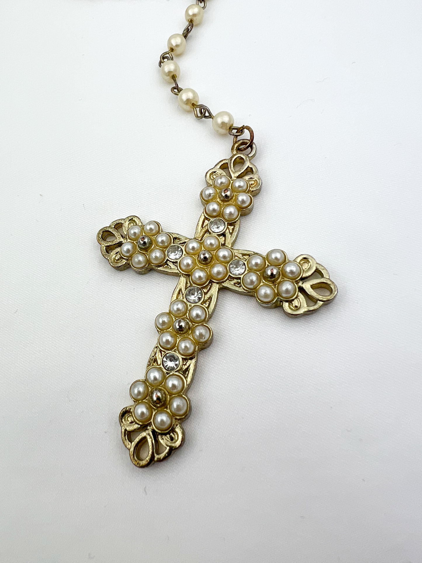 Pearl Cross Necklace