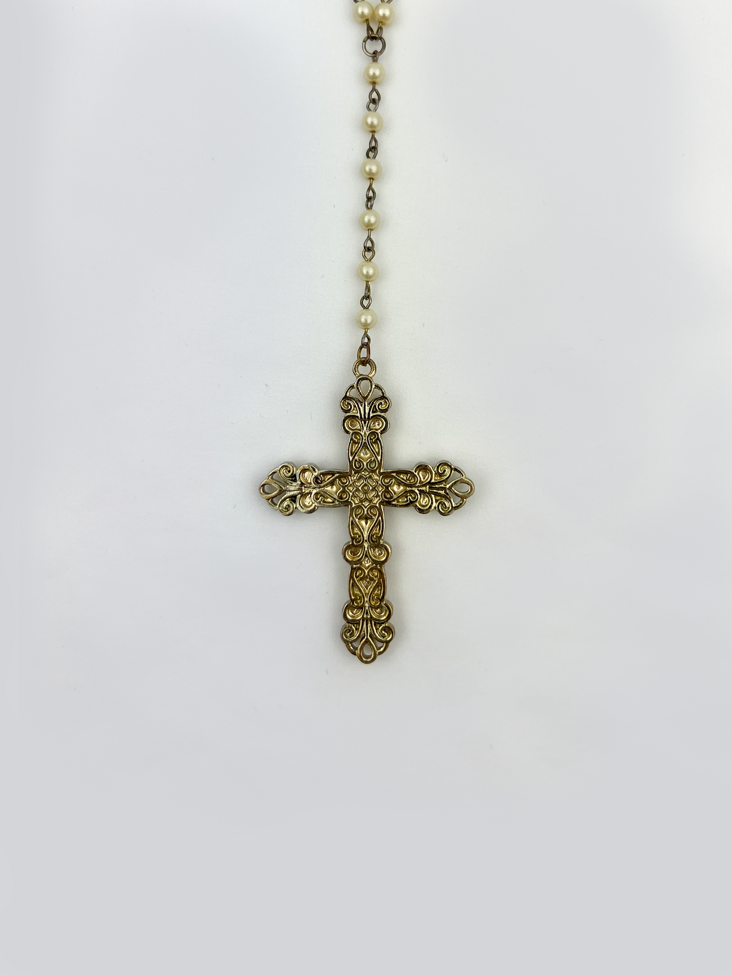 Pearl Cross Necklace