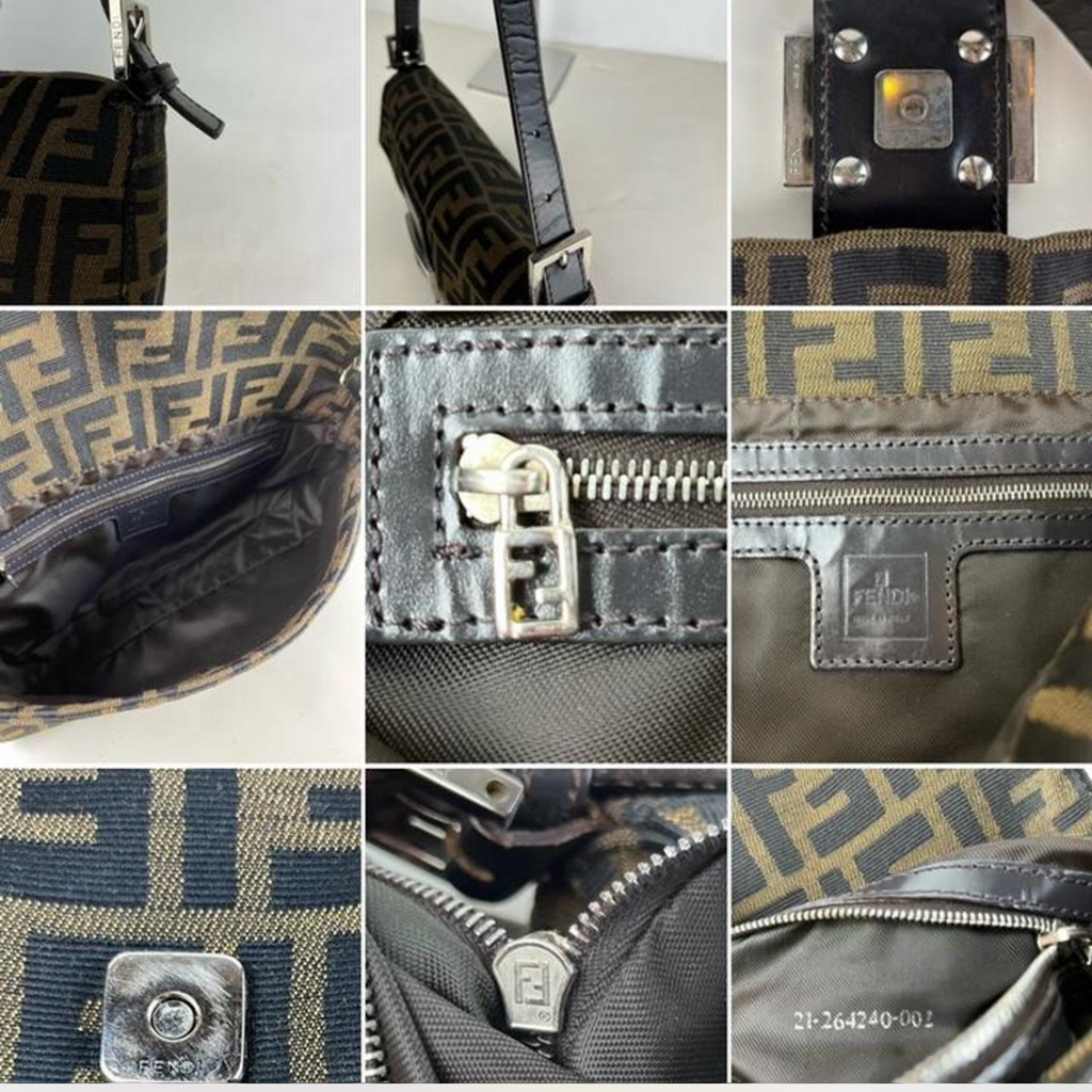 Vintage Fendi Zucca Baguette Tobacco Bag