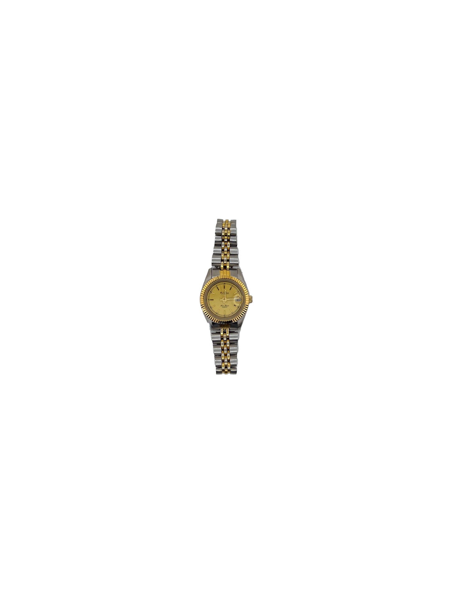 Gold Face Two-Tone Watch