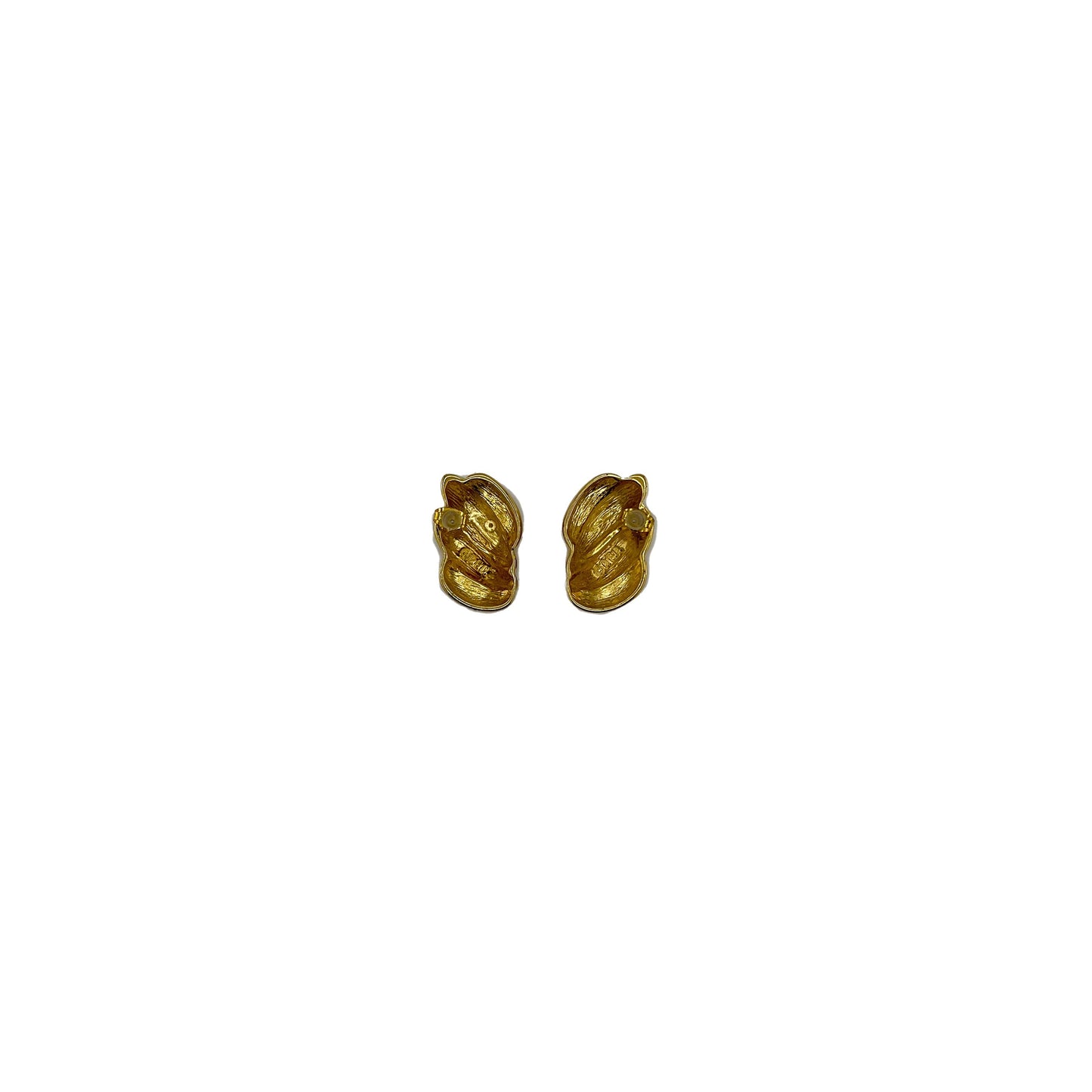 Gold Chunky Baguette Earrings