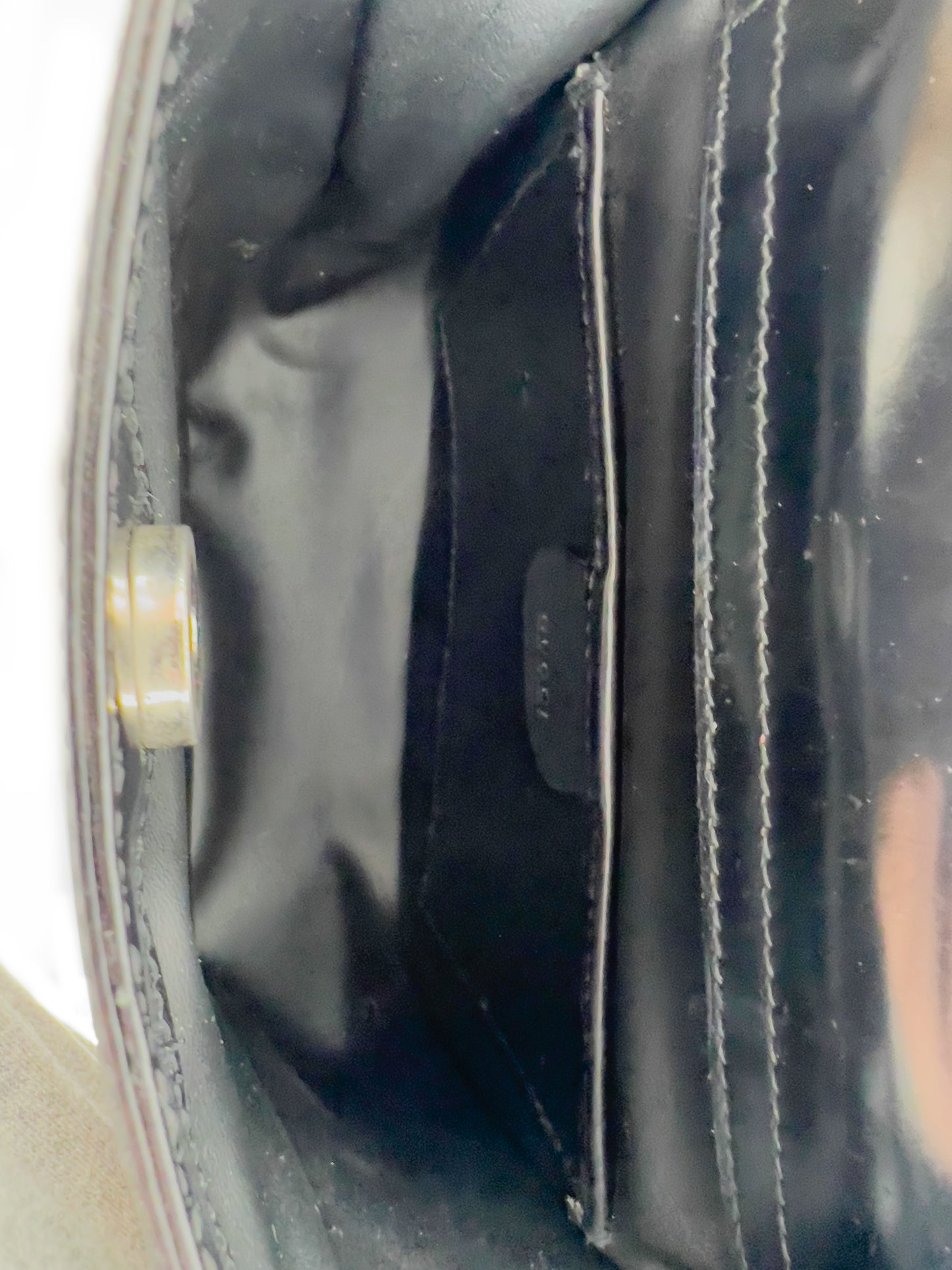 Gucci Black Patent Bag