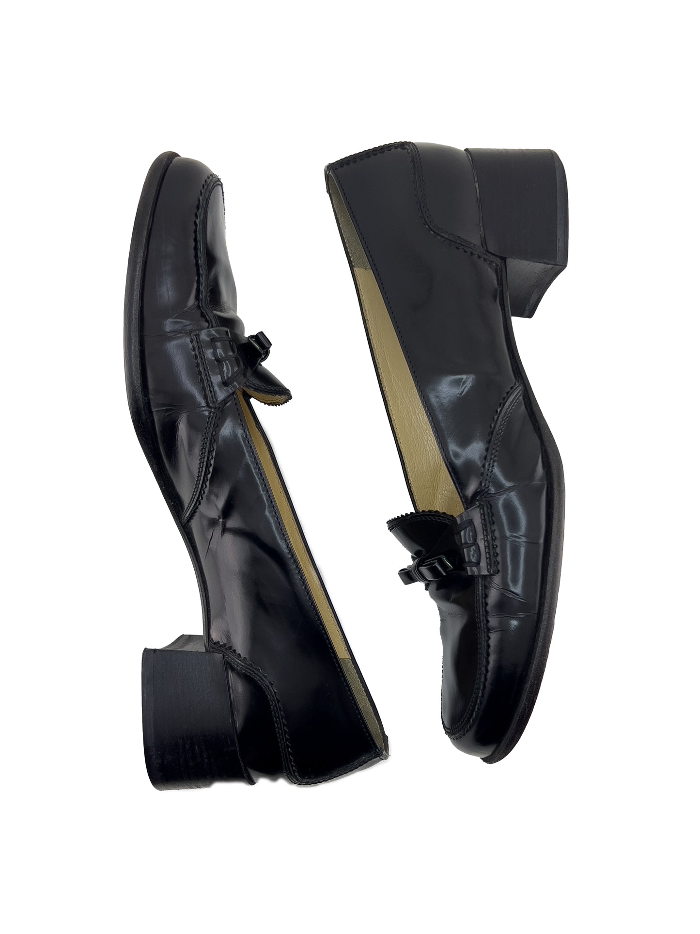 Prada Black Penny Loafers