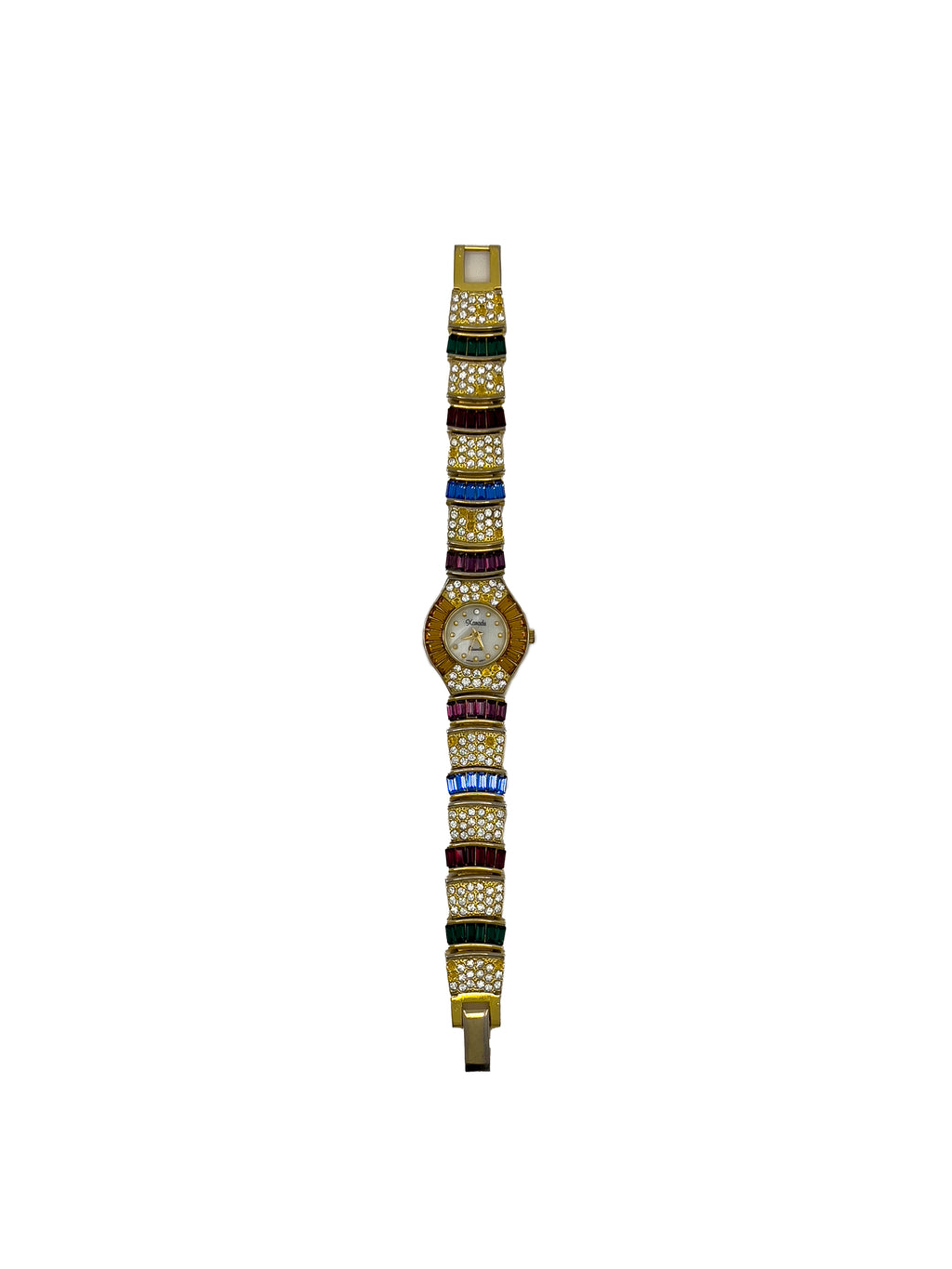 Multicolor Baguette Watch