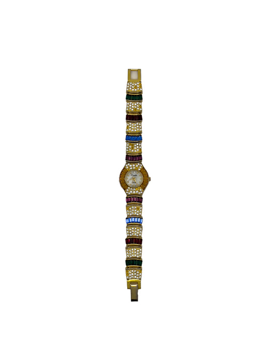 Multicolor Baguette Watch