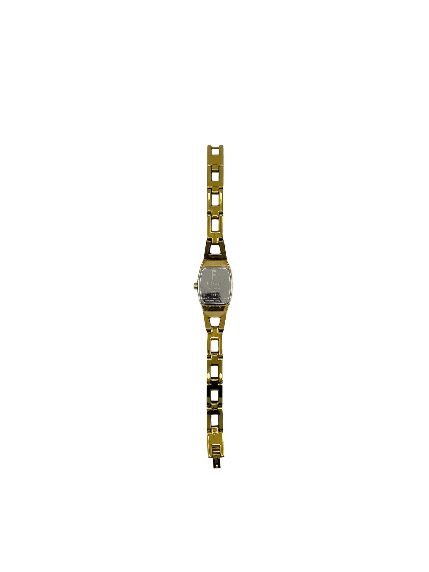 Gold Rectangle Link Watch