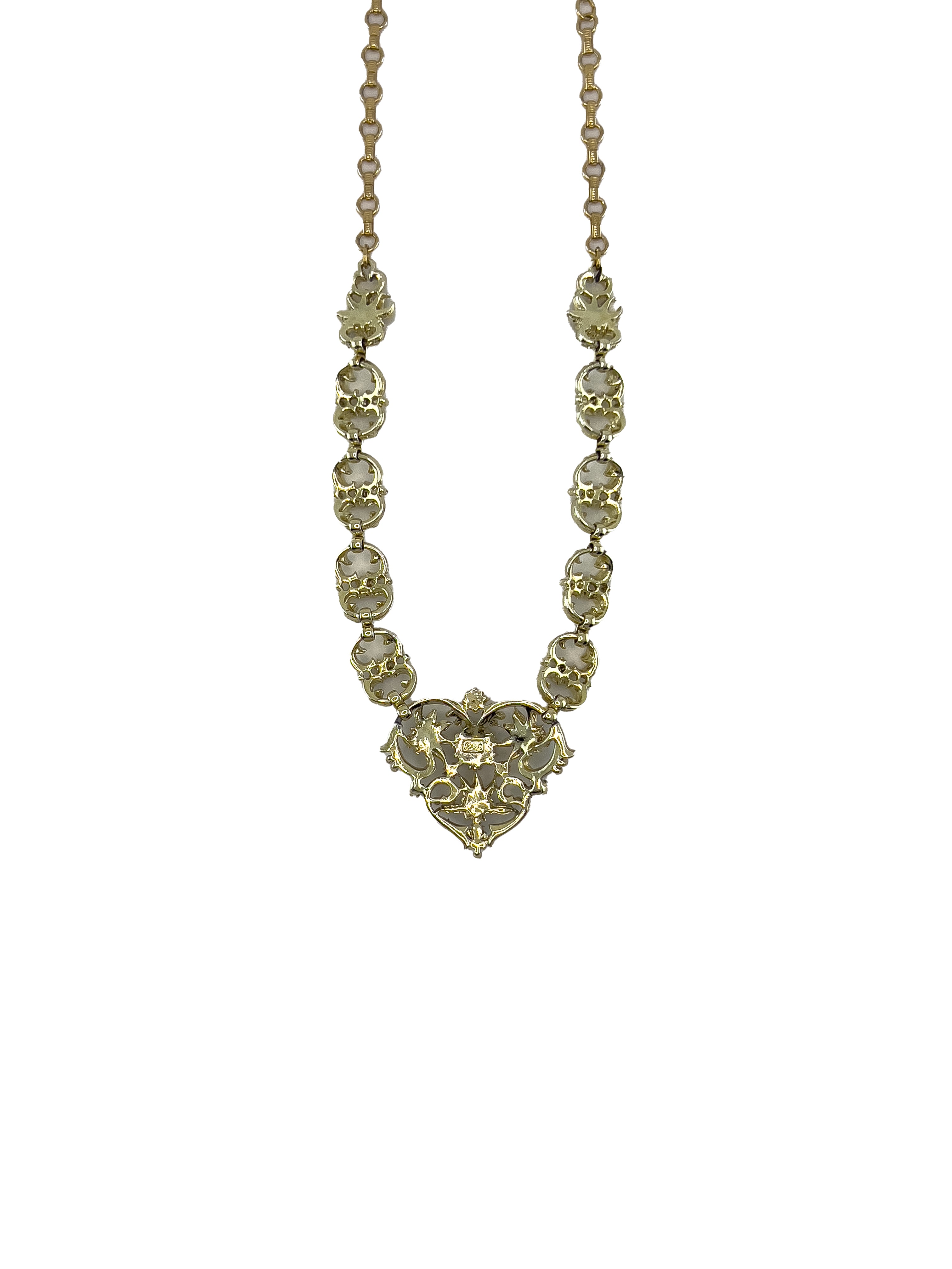 Red Gemstone Gold Necklace