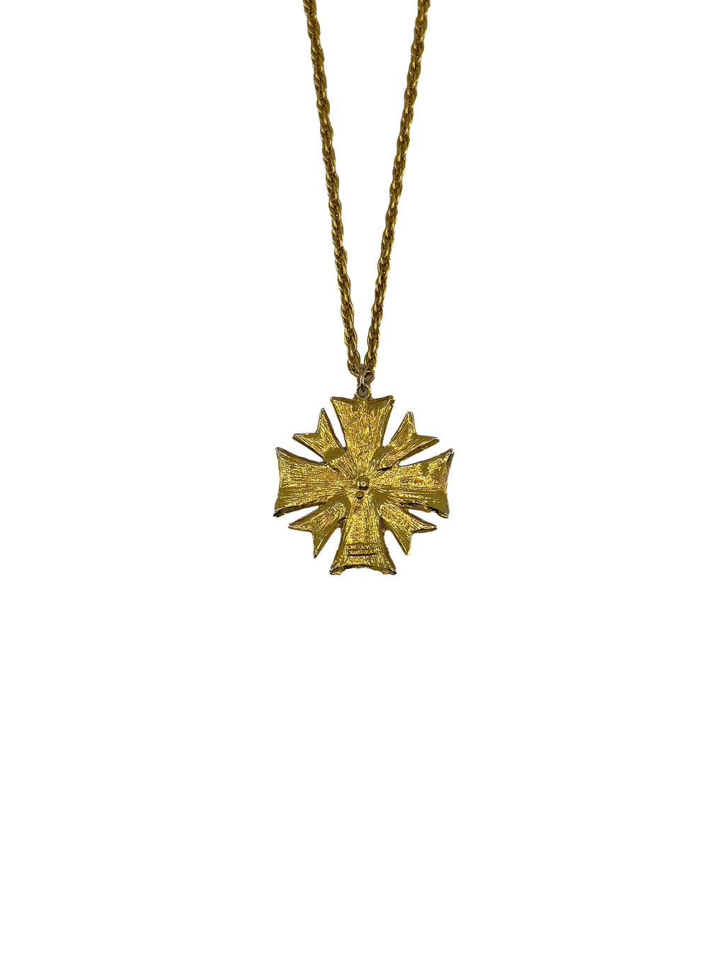 Red Cross Large Pendant Necklace