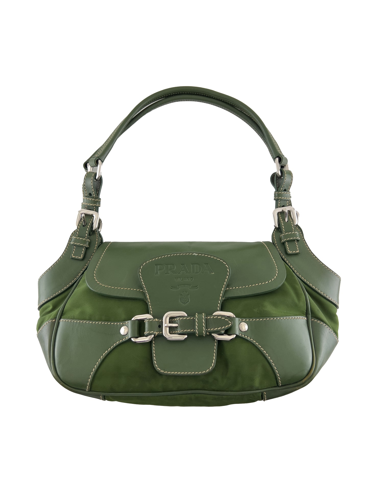 Rare Prada Olive Green Shoulder Bag