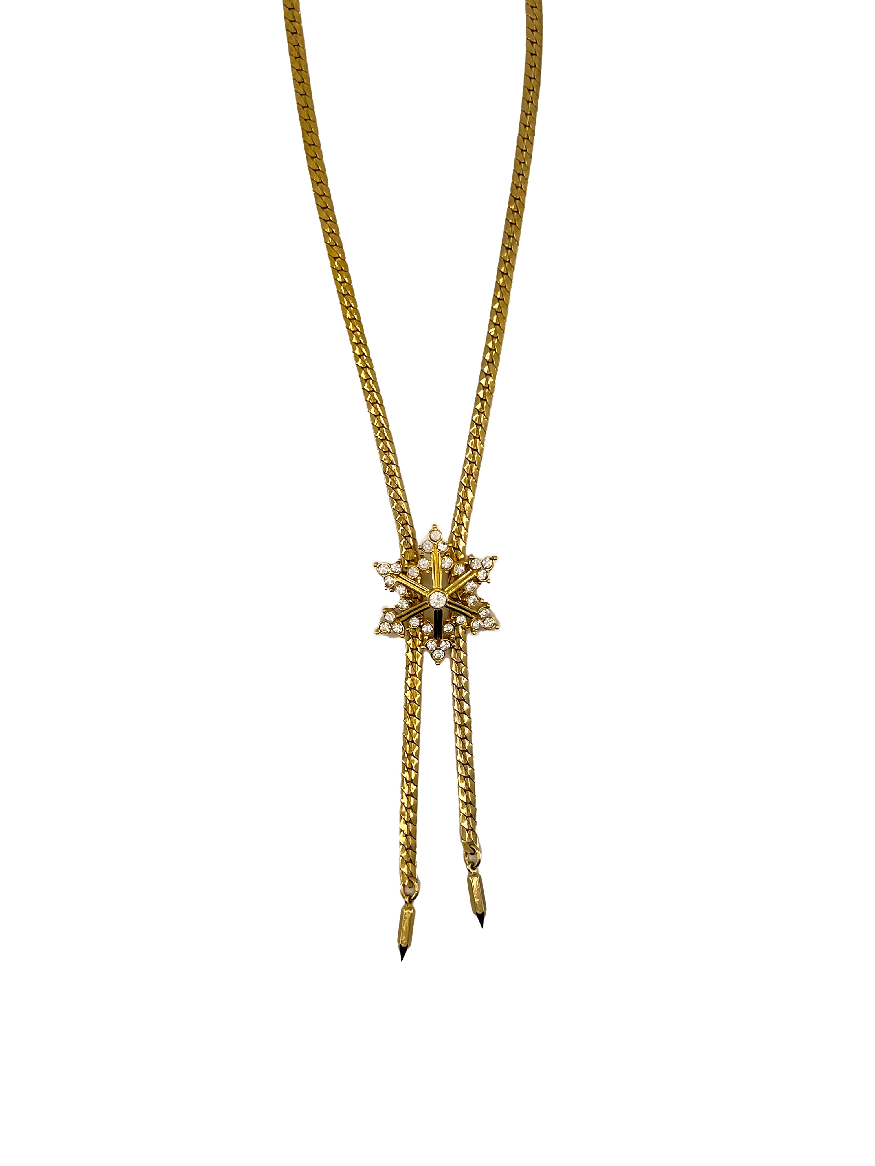 Snowflake Rhinestone Necklace