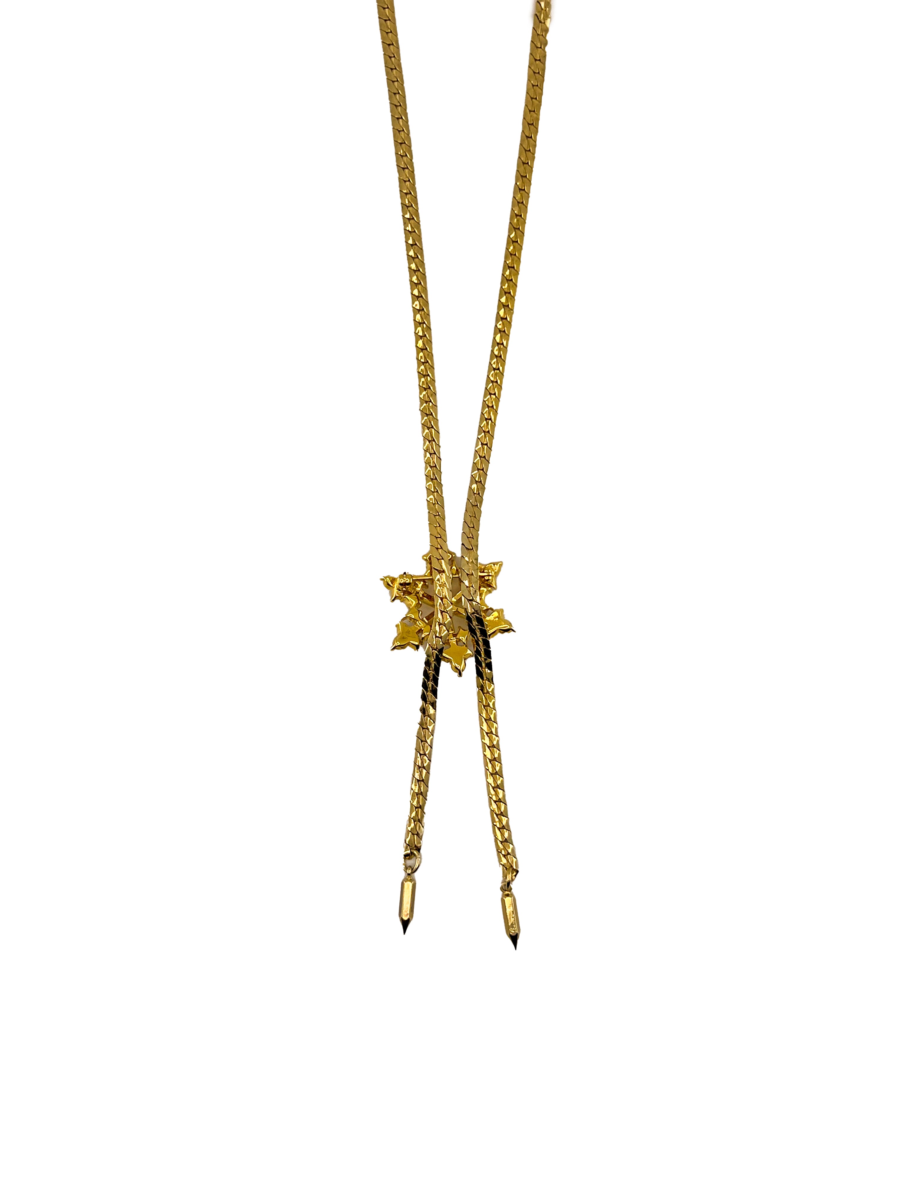 Snowflake Rhinestone Necklace