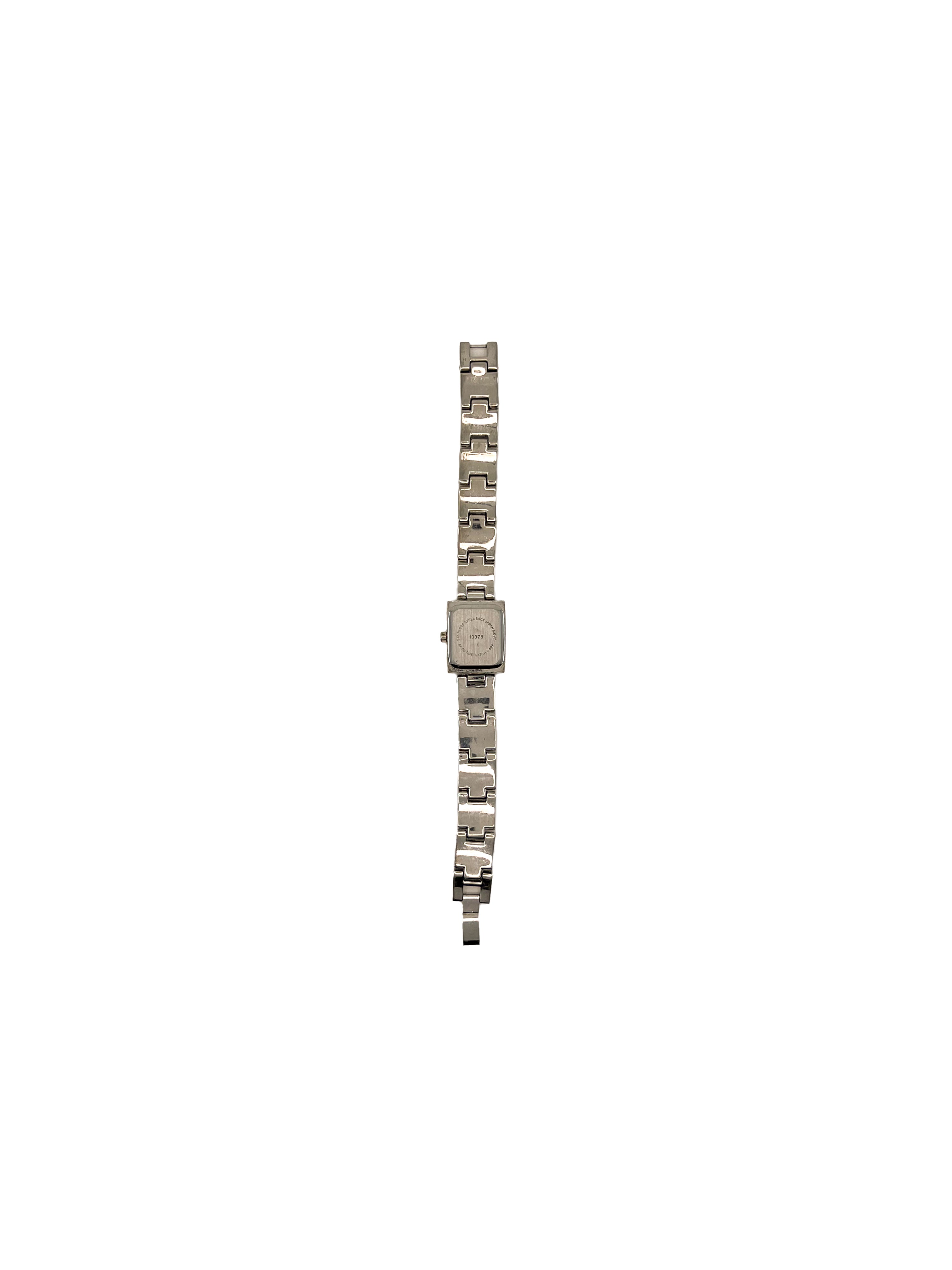 Baguette Rhinestone Silver Face Watch