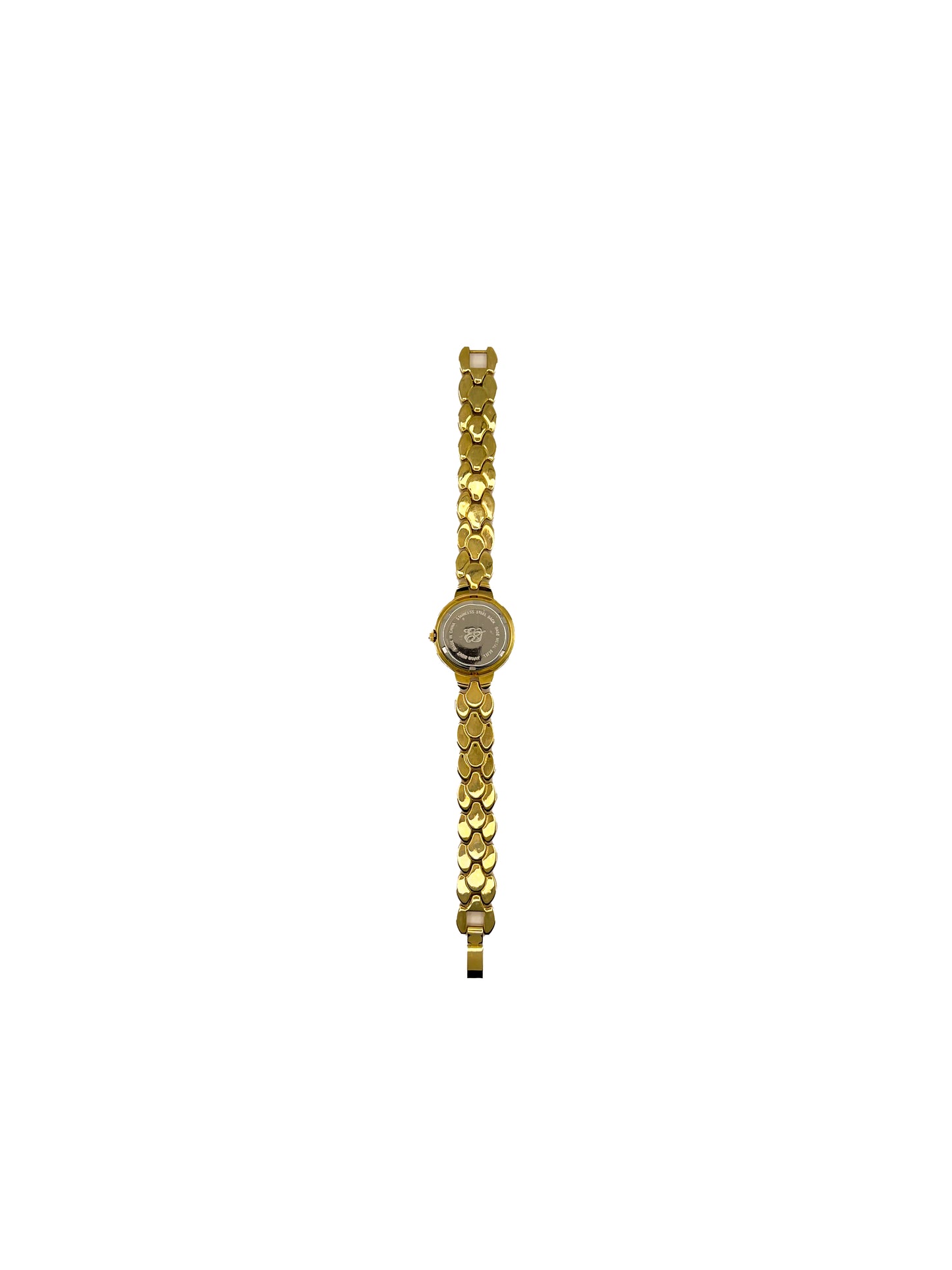 Rhinestone Bezel Gold Watch