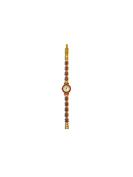 Ruby Gemstone Gold Watch