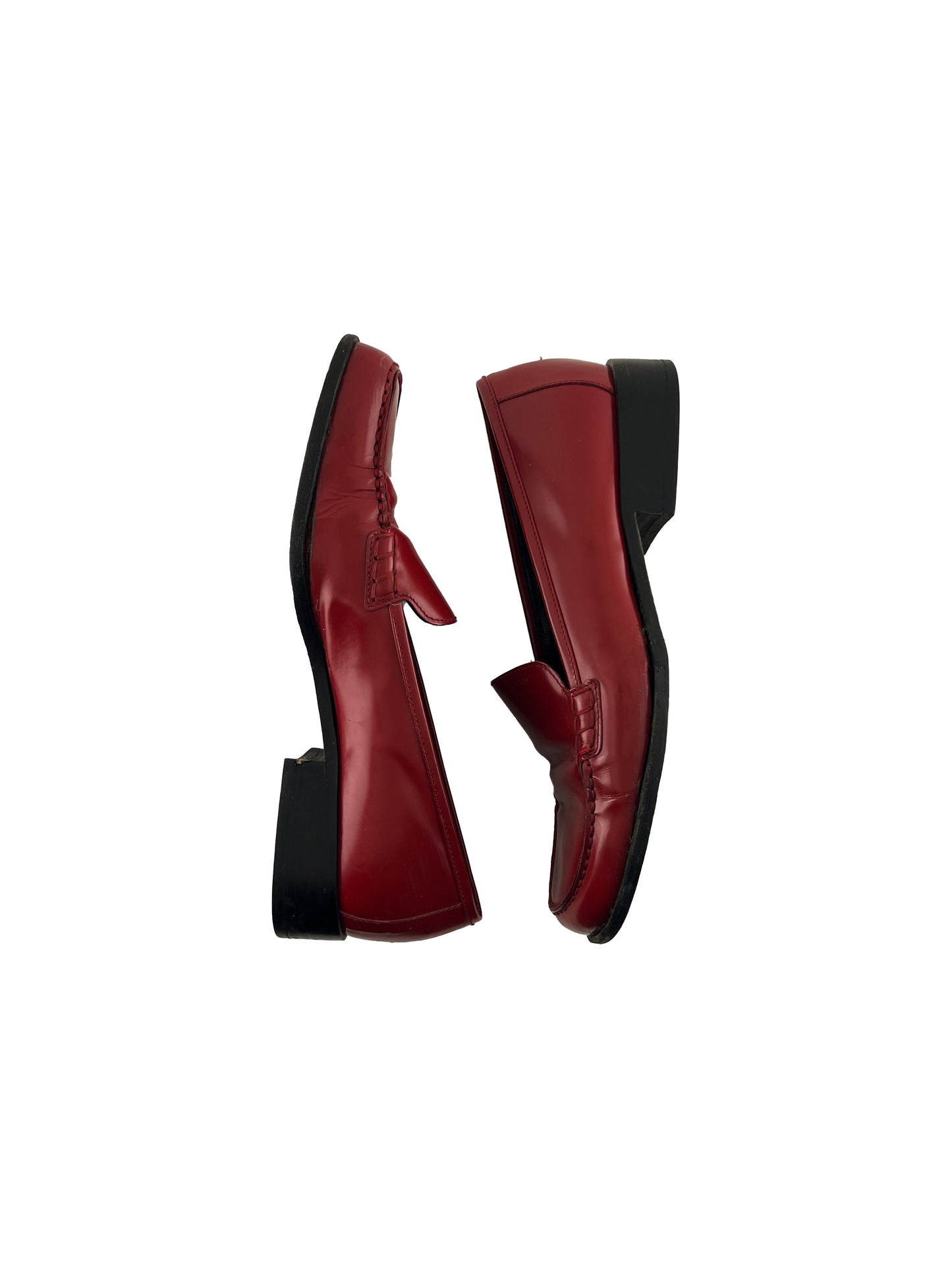 Prada Red Loafers