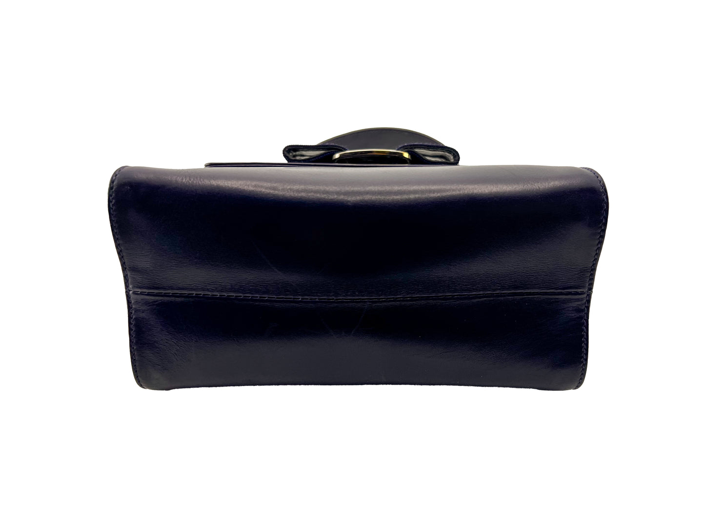 Ferragamo Midnight Blue Top Handle Mini Bag