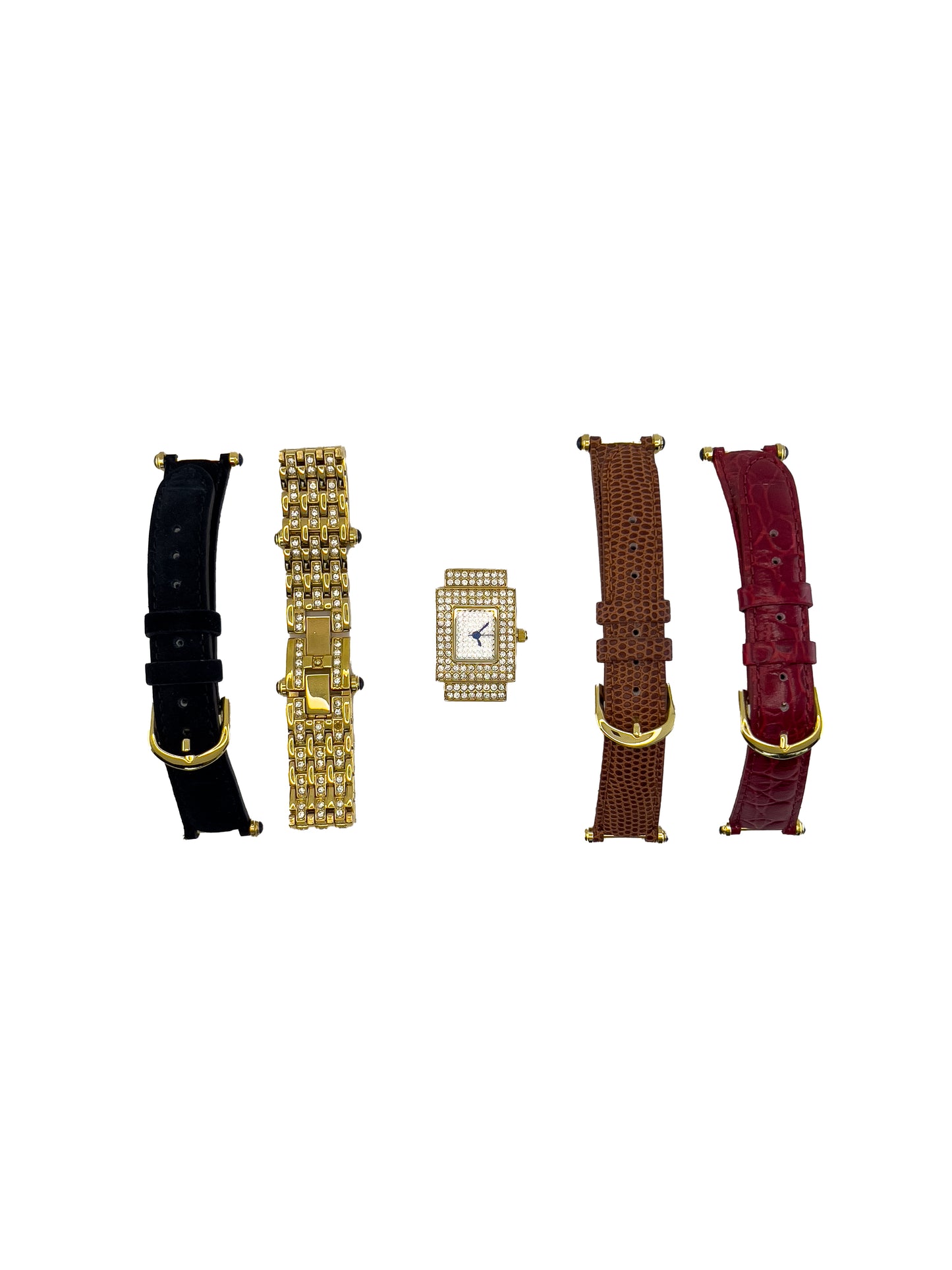 Gold Rhinestone Interchangeable Watch