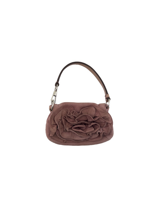 YSL Suede Mauve Rose Extra Mini Bag