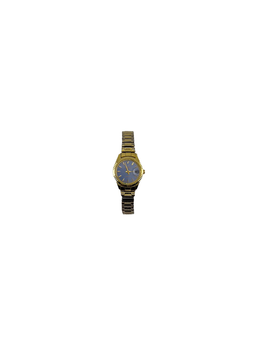 Periwinkle Face Two-Tone Watch