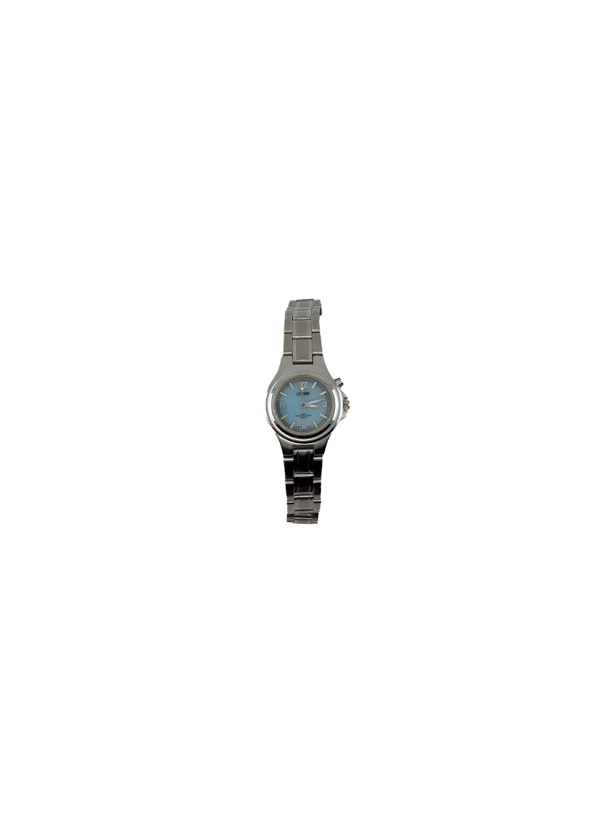 Silver Light Blue Watch