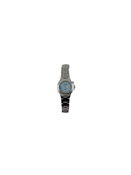 Silver Light Blue Watch